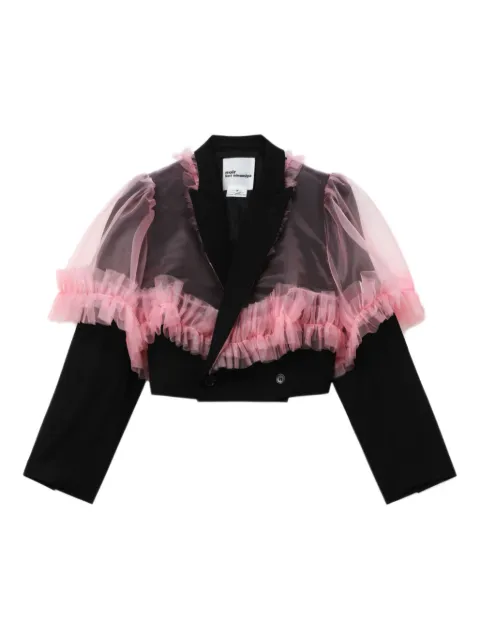 Noir Kei Ninomiya ruffled jacket Black 3PJ003051