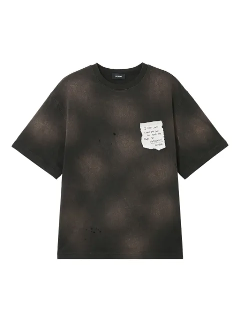 We11done printed T-shirt Black WDTT325750UBK