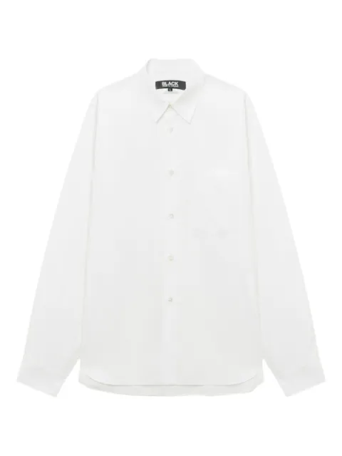 Black Comme Des Garçons pocket buttoned shirt White 1PB011052