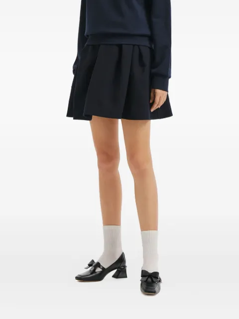 SHUSHU/TONG pleated mini skirt Blue MWDESK08TUT152NA100