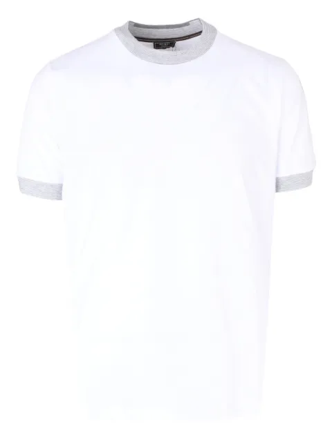 Peserico ribbed trim T-shirt White R55100J0Q22358F