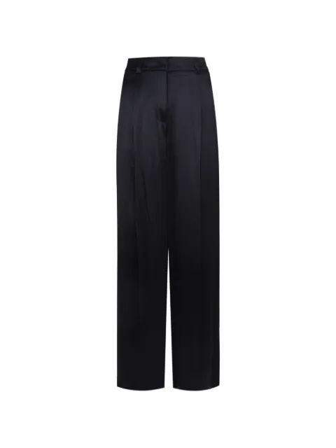 Peserico satin tailored wide-leg trousers Blue A0417301514