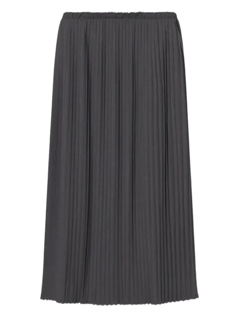 MARK KENLY DOMINO TAN pleated midi dress Grey 2541353819PL