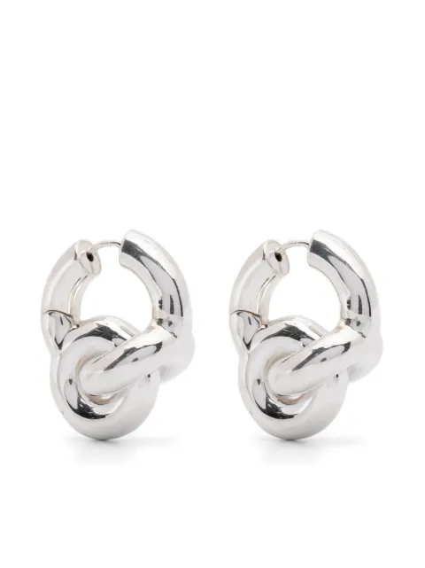 Uncommon Matters mini Knot Creoles earrings Silver KCEA14S