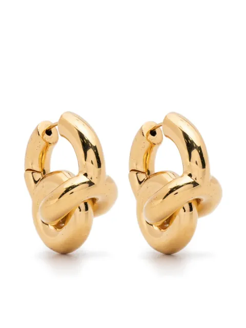 Uncommon Matters mini Knot Creoles earrings Gold KCEA14V