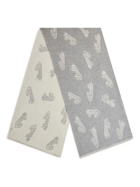 Bally logo-motif scarf Grey WSC04OWO309