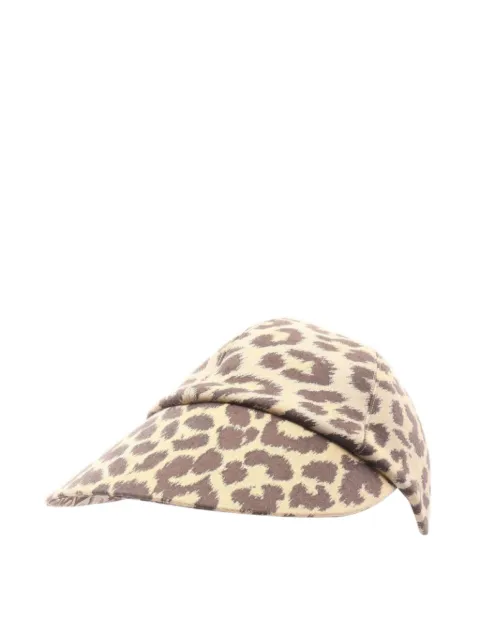 Christian Dior Pre-Owned leopard-pattern baseball cap Neutrals 1016411