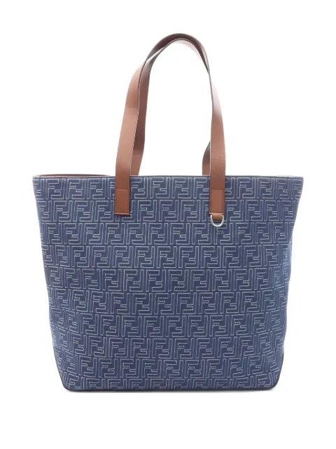 Fendi Pre-Owned medium FF-motif tote bag Blue 1016617