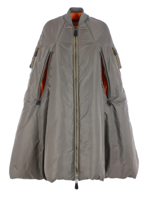 Junya Watanabe bomber-cargo cape coat Green JPC013W25