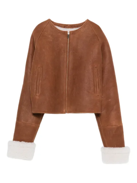 Manokhi trim jacket Brown MANO672