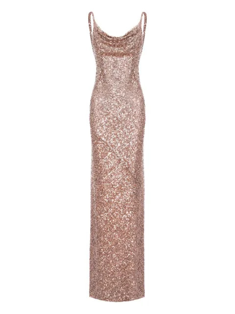 ROSERRY Margot sequin maxi dress Gold MARGOTMAXI
