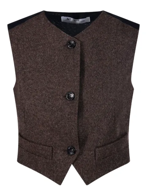 Max Mara buttoned panelled jacket Brown 2521156123600