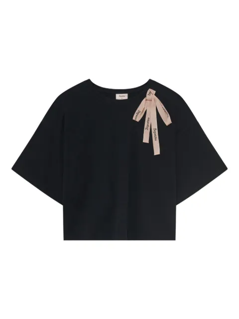 Repetto bow-detail performance T-shirt Black S0679
