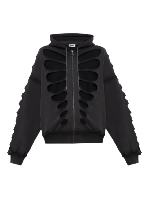 AVAVAV Shoulderless cut-out hoodie Grey F25N09022