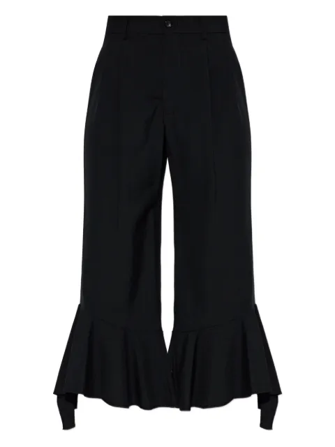 Comme Des Garçons Comme Des Garçons ruffled-hem trousers Black RPP008W25