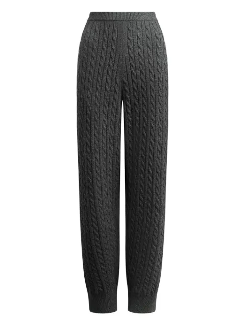 12 STOREEZ Rye cable-knit trousers Grey 135341