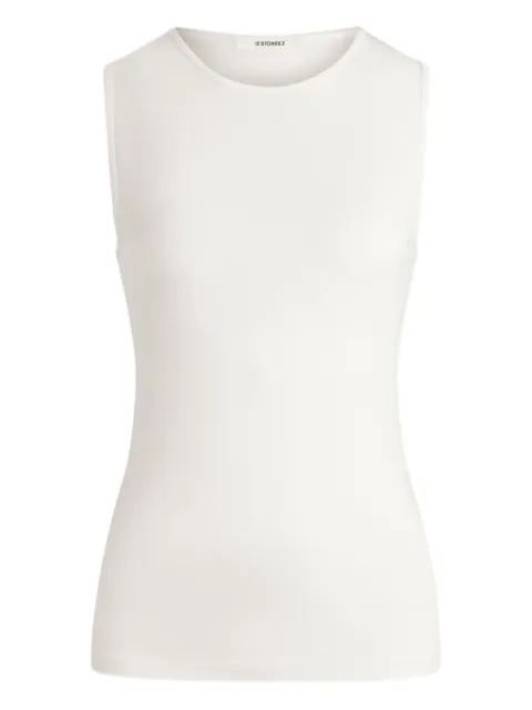 12 STOREEZ sleeveless tank top White 133529