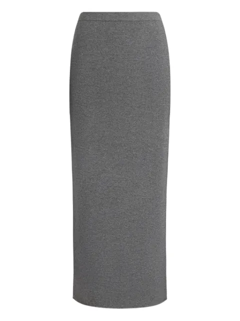 12 STOREEZ knitted midi skirt Grey 135248