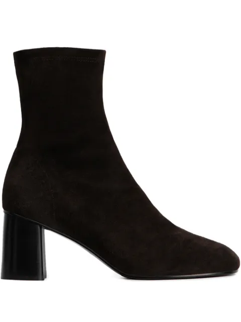 12 STOREEZ 64mm suede ankle boots Brown 134601