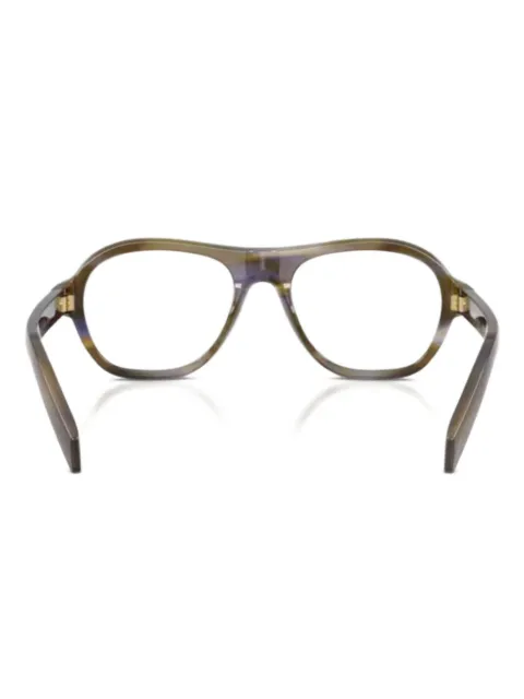 Prada Eyewear geometric-frame glasses Brown SPRC12V23G1O1