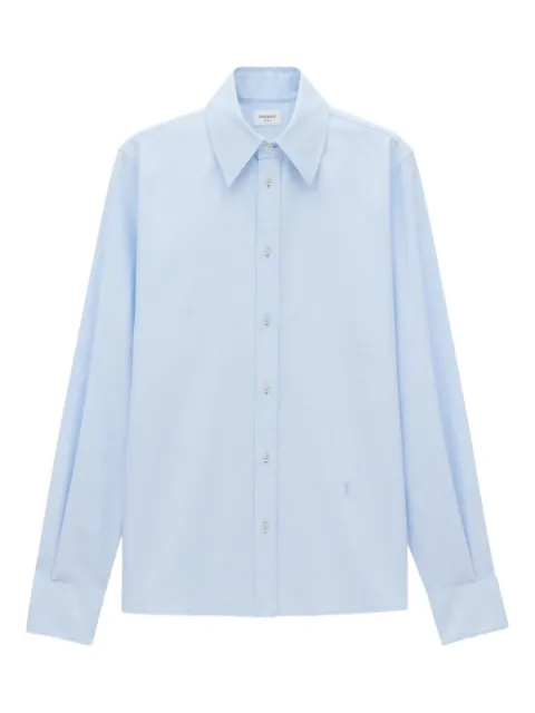 Saint Laurent Cassandre oxford shirt Blue FCD2C2025092412