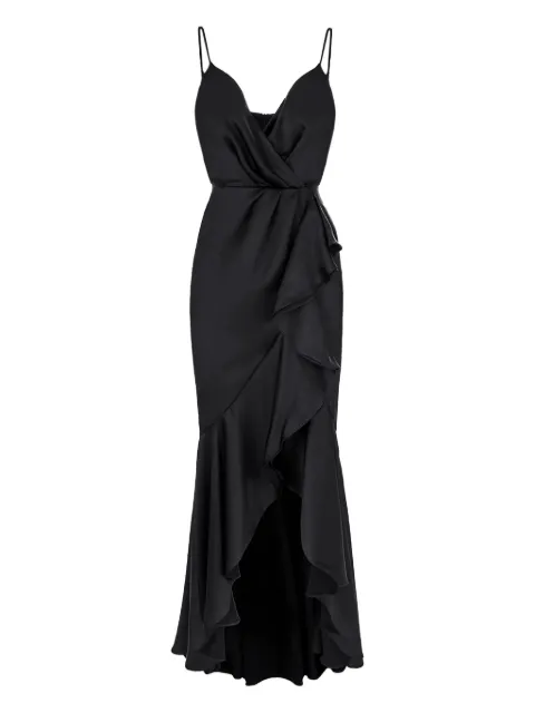 ROSERRY Marbella ruffled maxi dress Black MARBELLAMAXI
