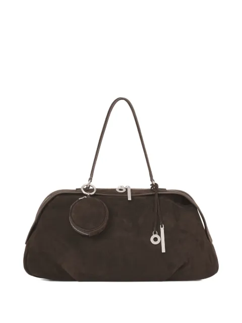 POTAMY Teckel suede tote bag Brown PP30347CN01MORO25W