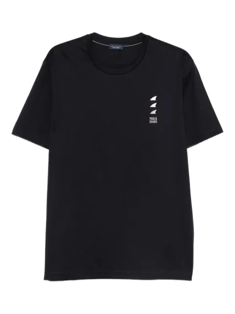 Paul & Shark logo-print T-shirt Blue 15311628