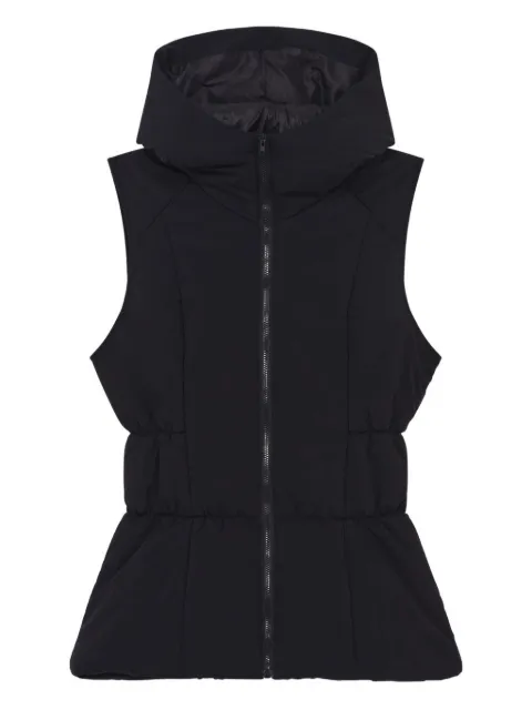 Repetto hooded sleeveless down gilet Black S0612M