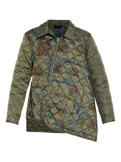 Comme Des Garçons Shirt x Laveham quilted zip jacket Green FPJ522W25