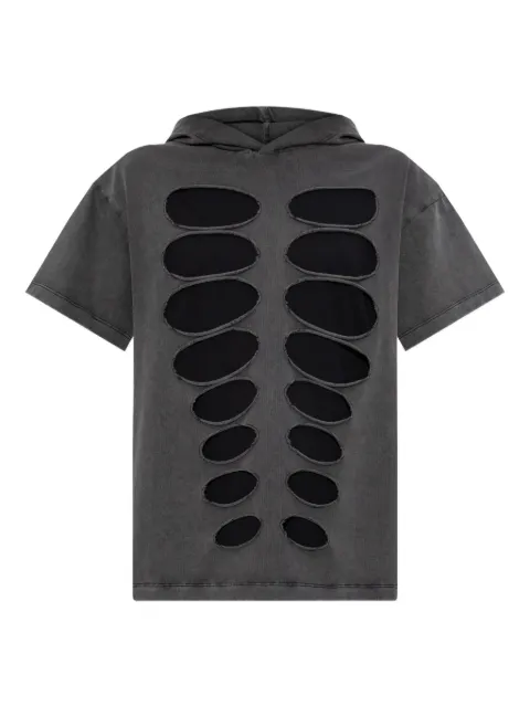 AVAVAV cut-out hooded T-shirt Grey F25V21060