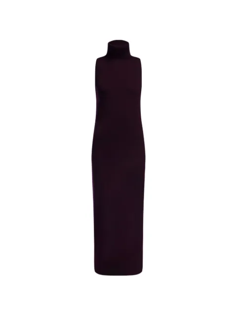 12 STOREEZ turtleneck sleeveless maxi dress Purple 134903