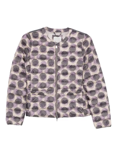 Geox graphic-print puffer jacket Neutrals W7428BTF236F8233