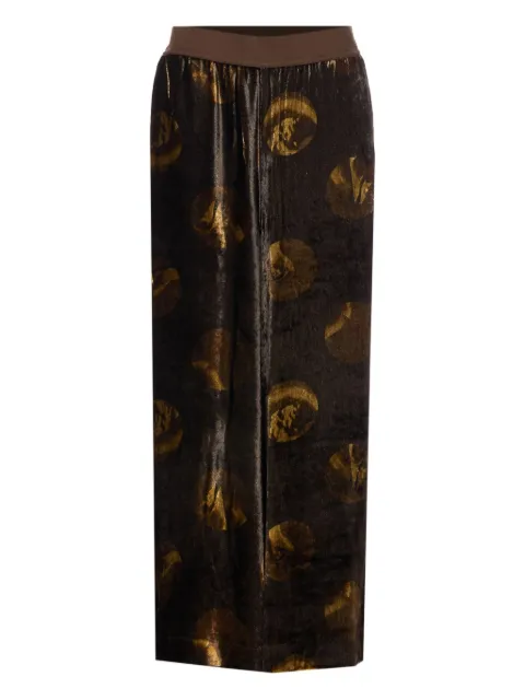 Uma Wang printed trousers Brown UW3011