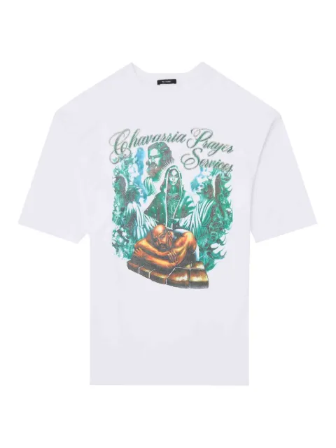 Willy Chavarria printed round-neck T-shirt White WCJSY0133PRINTEDJERSEY