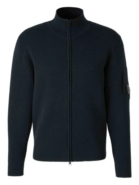 C.P. Company zip-up knit jersey Grey 19CMKN202A006595A699