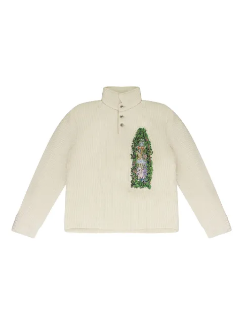 Who Decides War button-down sweater Neutrals 11100220018AW23