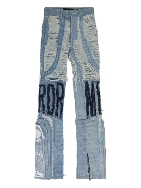 Who Decides War distressed jeans Blue 11200610008