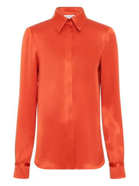 Gabriela Hearst Cruz silk shirt Orange 1251178S096
