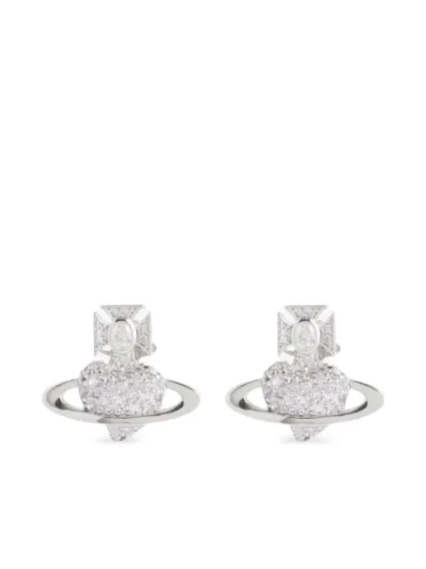 Vivienne Westwood Valentine's Agnatha orb-embellished earrings Silver 6201036H02P102P102