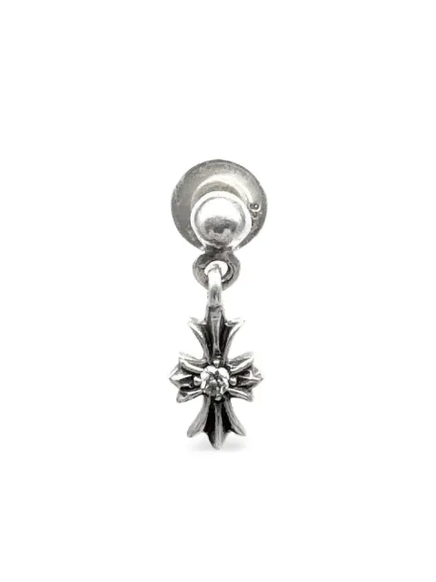 Chrome Hearts cross drop earring Silver CHRM0297