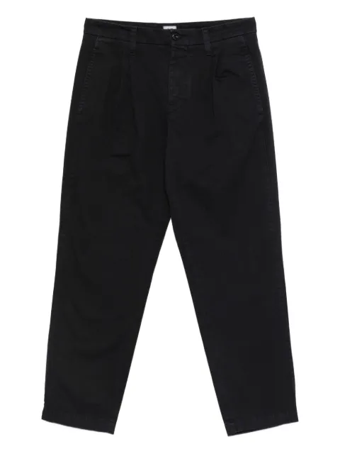 C.P. Company pleated cotton trousers Black 19CMPA213A110458G