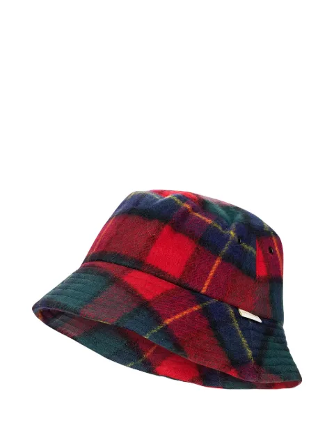 Aimé Leon Dore plaid wool bucket hat Red FW23AH031