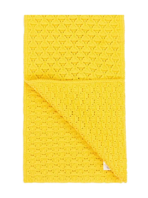 Aimé Leon Dore eyelet-knit scarf Yellow SS23AG002DAFFODIL