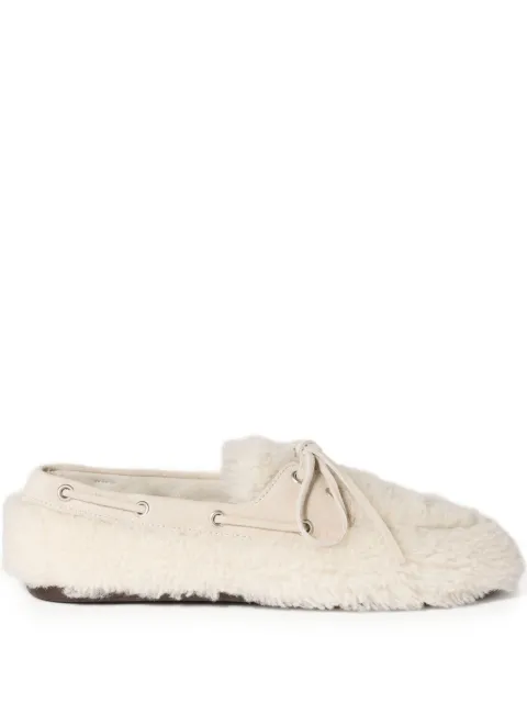 Miu Miu shearling loafers Neutrals 5D525EF005173