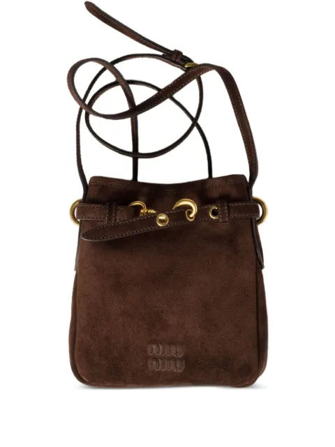 Miu Miu leather pouch mini bag Brown 5NR4612IEE