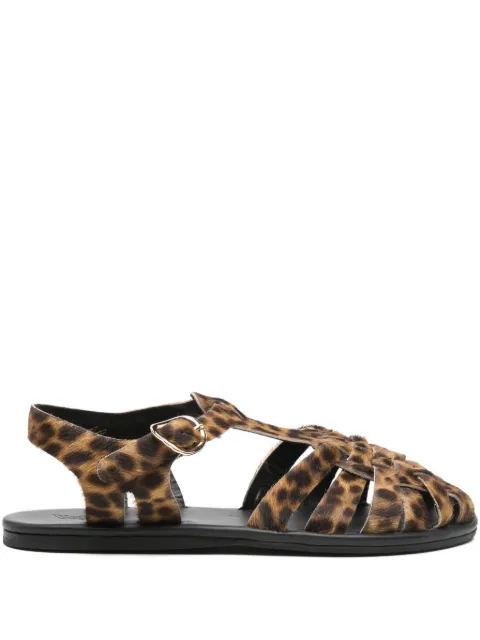 Ancient Greek Sandals Karina pony cage sandals Brown 123331031