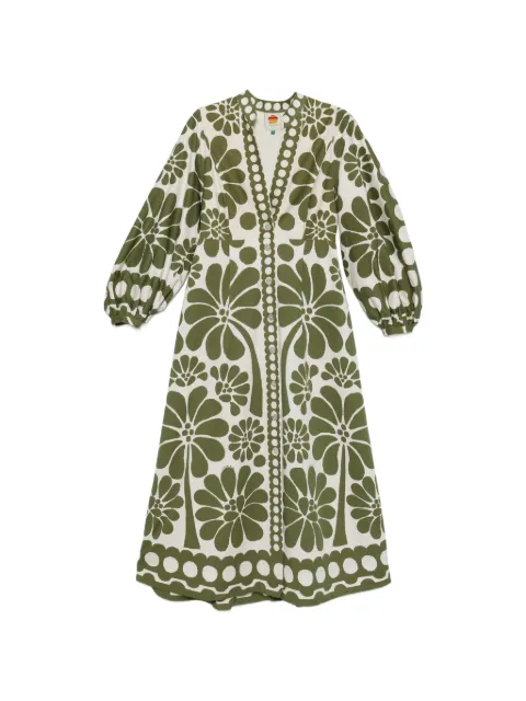 FARM Rio Palermo floral-print maxi dress White 344605