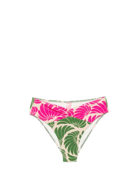 FARM Rio high-waist floral-print bikini bottom Pink 344675