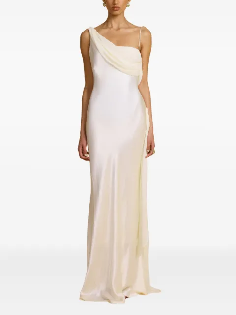 ARCINA ORI Helena asymmetric gown dress White HS25DR056
